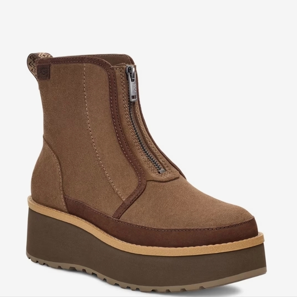 UGG Cityfunc Zip Women Size 10 Water Resistant Platform Bootie 112025 - Picture 1 of 7